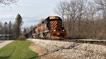 WE 7017 has pulled the empties at Shelly Materials and is now returning to Akron.